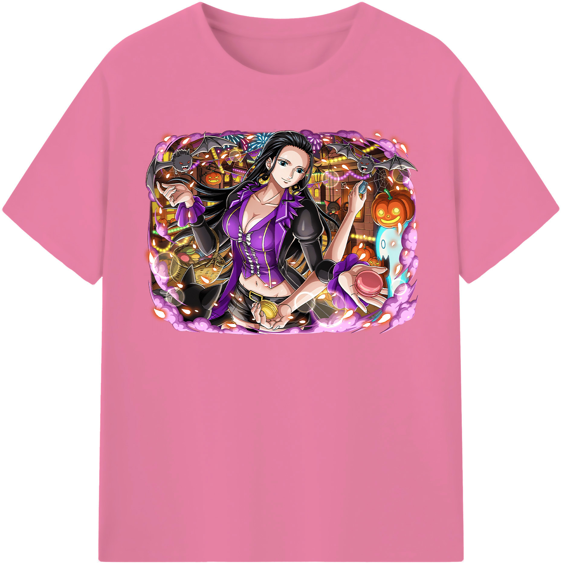 ワンピース ニコ・ロビン ONE PIECE Nico Robin 綿100％半袖Tシャツ（フロントプリント）